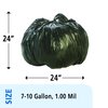 Stout By Envision 7 gal - 10 gal Trash Bags, Brown/Black, 250 PK T2424B10